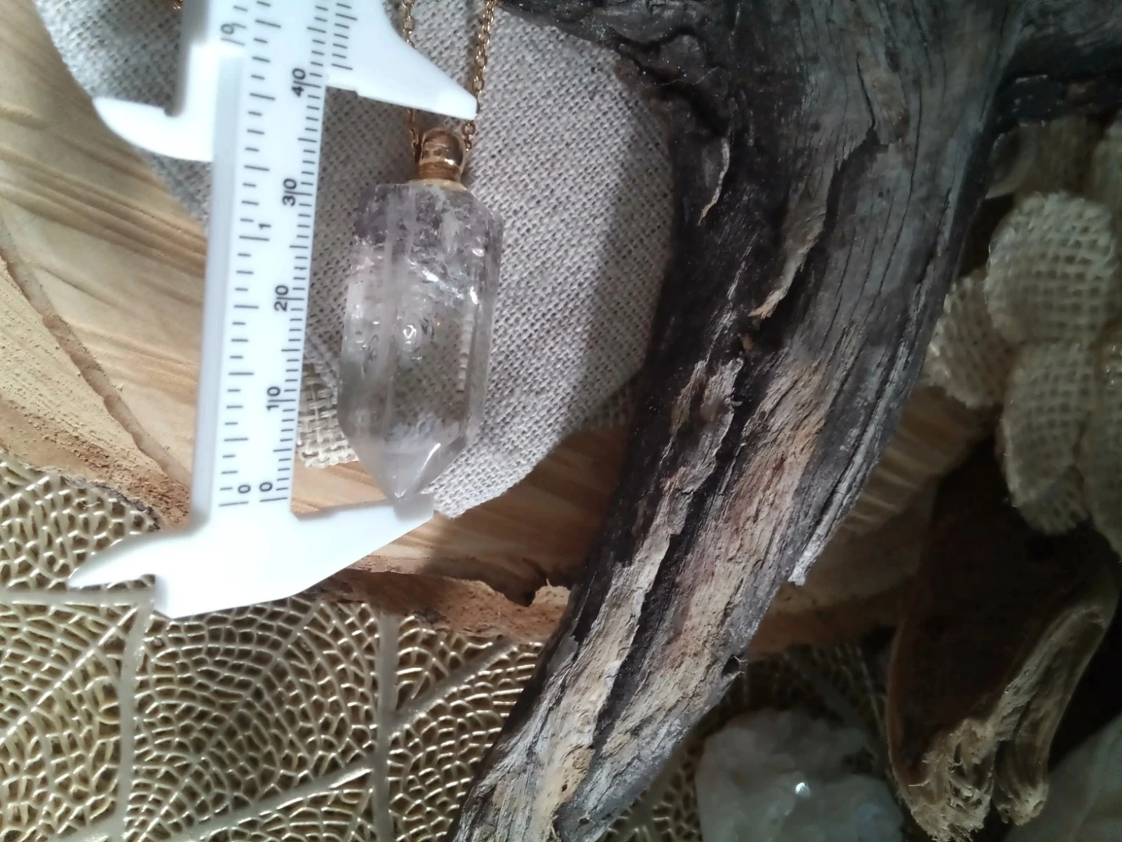 Collar punta en cristal de cuarzo – photo 2
